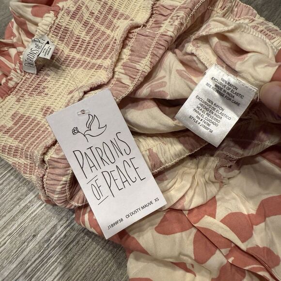 Patrons Of Peace Jumpsuit Ivory Coral Floral Sleeveless Women’s  NWT XS - Picture 11 of 12